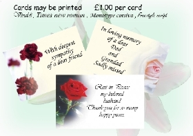 Printed Funeral Cards