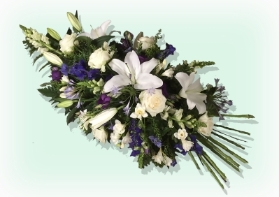 Single Ended Display   White, Purple and Lilac