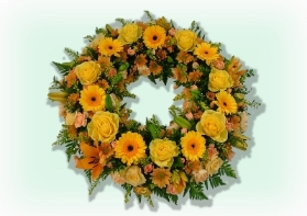 Wreath  Yellow and Orange
