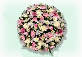 Large Posy  Pink and White