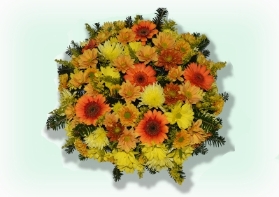 Large Posy Orange and Yellow