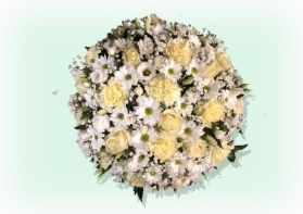 Large Posy Cream and White