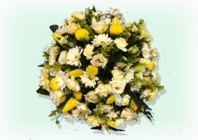 Large Posy   Yellow and Cream